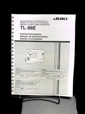 Juki TL-98E Sewing Machine Instructions User Guide Manual Reprint - Image 1 of 4