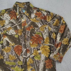 Master Sportsman Camo Shirt Mens Medium Rugged Outdoor Gear Button Down Long Slv - Picture 1 of 21