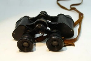 SOM  BERTHIOT BINOCULARS Made in FRANCE  8 X A Tarpey case WW I - Picture 1 of 17