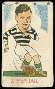 Kiddys - 'Football Stars (4* Die Cut)' (1948) - ?J. McPhail (Celtic) - Picture 1 of 2