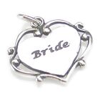 Bride Sterling Silver Charm .925 X 1 Wedding And Marriage Charms_