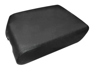 Fits 07-13 Toyota Tundra Black Real Leather Center Console Lid Armrest Cover - Imagen 1 de 6