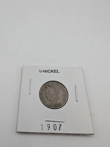 1907-P Liberty V Nickel - Picture 1 of 2