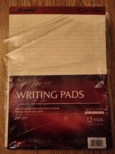 (4) Ampad Gold Fibre Writing Pads Antique Ivory Discontinued series 20-009