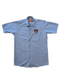 Powell Peralta Skateboards Mechanic's Shirt: Light Blue Size M - Picture 1 of 6