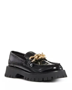 NEW Anthropologie Jeffrey CampbellWomen's Recess Lug Sole Chain Loafers Size 8.5 - Picture 1 of 9