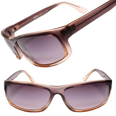 Стильные и вневременные коллекционные настоящие винтажные прямоугольные коричневые солнцезащитные очки из запасов - Изображение 1 из 3