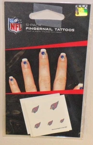 NFL ARIZONA CARDINALS 20 TEMPORARY FINGERNAIL TATTOOS FAST FREE SHIPPING - Picture 1 of 1