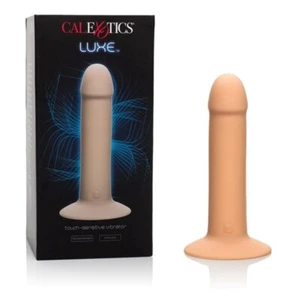 Touch Sensitive Vibrator Rechargeable Silicone Vibe With Suction Cup Luxe Vanill - Picture 1 of 4