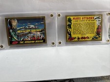 2012 MARS ATTACKS HERITAGE GOLD CARDS #1 THE INVASION BEGINS and  #55 CHECKLIST