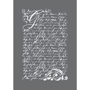 Stencil Adhesive for Fabric Vintage Poesie A5 - Imagen 1 de 2