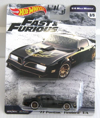 Hot Wheels Premium - Fast & Furious '77 Pontiac Firebird T/A - 2017 - 3/5 - Image 1 of 3
