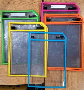27 SmartPAL® Dry-Erase Sleeves: Assorted Colors (Storage Box Included) - Picture 1 of 4