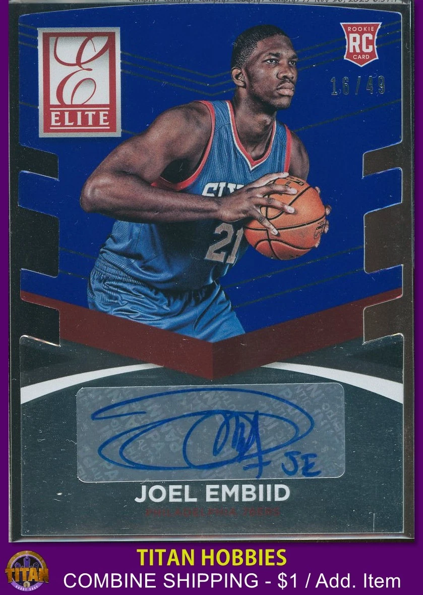 Joel Embiid Basketball Sports Trading Cards & Accessories
