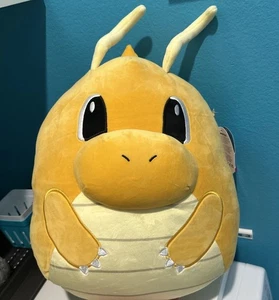 BRAND NEW SQUISHMALLOWS POKEMON DRAGONITE 12" PLUSH TOY COLLECTIBLE JAZWARES - Picture 1 of 5