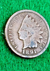 1891 Indian Head Penny Here's the ONE for YOU ~ GRAB IT QUICK - Picture 1 of 7