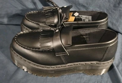 Dr. Martens Adrian Quad Mono Platform Shoes Black Women Size 9 New No Box - Image 1 of 4