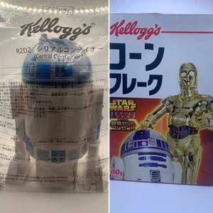 Star Wars Episode 3 - Japan Kelloggs Corn Flakes Cereal Box & R2D2 Cereal Holder - Picture 1 of 15