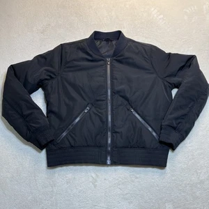Athleta Black Bomber Jacket Zip Up Pockets Women's Medium Casual Leisure - Picture 1 of 9