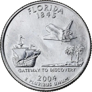 [#396643] United States, Quarter, Quarter Dollar, 2004, Denver, FLORIDA, Copper- - Picture 1 of 2