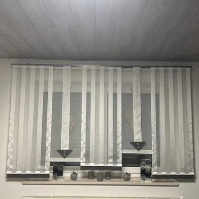 Schiebevorhang/Schiebegardine/Flächenvorhang Gardine NEU mit Zubehör, 7-teilig - Bild 1 von 4
