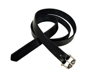 Mittelalter Gürtel Leder schwarz Damen 135 Langgürtel B2,5cm Kinder Ledergürtel - Bild 1 von 5
