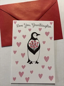 Valentine’s Day Granddaughter Love You A Big Bunch 5”x7” Hallmark Greeting Card - Picture 1 of 9