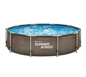 Summer Waves Active Frame Pool Ø305x76 cm Schwimmbecken Rundpool Gartenpool