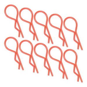 10Pcs 13MM RC Car Shell Clip RShape Metal Body Clips Pins for 1/5 1/6 1/8 1/10 - Picture 1 of 18