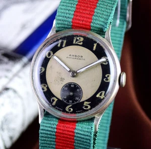 Vintage Wristwatch ARBOR Antique Collectible Men's Watch Swiss Made Serviced - Picture 1 of 13