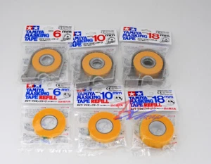 Combo de estuche de cinta adhesiva en aerosol de pintura modelo TAMIYA 6 mm 10 mm 18 mm con recarga - Imagen 1 de 1