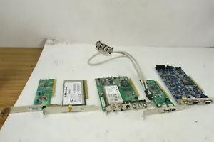 Vintage 5 PCI CARD Lot+Hauppage TV TUNER+MODEM+NETWORK+1394 FIREWIRE+DUAL VGA - Picture 1 of 21