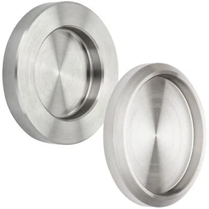 SOTECH Schiebetürgriff zum Kleben Glastürgriff Muschelgriff Edelstahl gebürstet - Bild 1 von 22