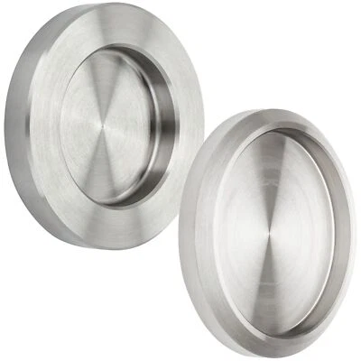 SOTECH Schiebetürgriff zum Kleben Glastürgriff Muschelgriff Edelstahl gebürstet