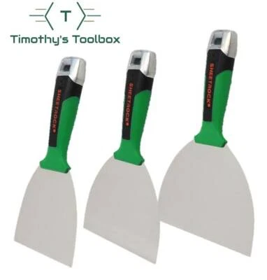 SHEETROCK TOOLS USG Sheetrock Matrix 4, 5, 6" Professional Stainless Steel Joint Knife Set- NEW!