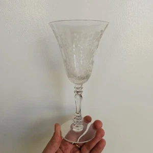 Duncan & Miller Indian Tree Etched Wine Water Iced Tea Goblet 7 7/8" - Picture 1 of 11