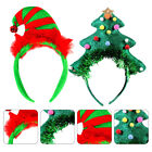  2 Pcs Clown Hat Headband Christmas Hair Accessories Photo Booth Props Elf Pop