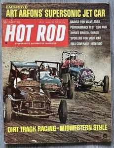 August 1968 HOT ROD automotive magazine ~ Dirt Track Racing; 390 AMX test - Picture 1 of 6