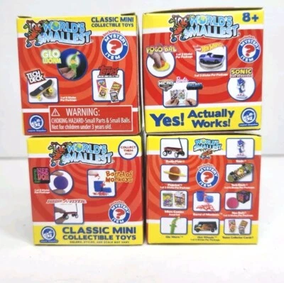 Lote de 4 Mini Clásicos Nuevos y Precintados Más Pequeños del Mundo Foto 1 de 3