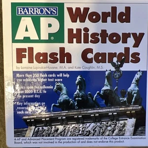 Barron's AP World History Flash Cards, Original Edition - Cards - VERY GOOD - Picture 1 of 6