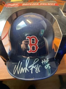 WADE BOGGS AUTOGRAPHED BOSTON RED SOX Mini Helmet SIGNED HOF 05 JSA AUTH - Picture 1 of 4
