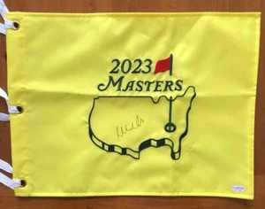 MIKE WEIR Signed on Masters Flag ALA F11150 - Picture 1 of 1