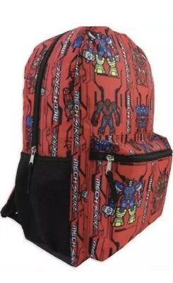 Marvel Avengers Mech Strike Backpack 17" Spider-Man Transformers School Bag 2021 - Image 1 of 4