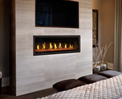 Napoleon 50" Vector Single Sided Direct Vent Linear Fireplace, NG - LV50N-2 - Image 1 of 4