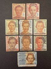 9 Vintage Irish Hospitals Sweepstakes Raffle Tickets 1958-1962 Horse Race Lot