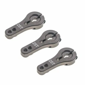 3 bocinas servo NEGRAS de aluminio 25T para POWER HD WP23KG LW25 MG LF20 LW20 WP23 DW25 - Imagen 1 de 2