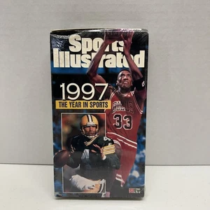 SPORTS ILLUSTRATED 1997 THE YEAR IN SPORTS VHS - Bulls, Packers, Tiger Woods-New - Picture 1 of 8