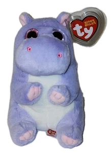 Ty Beanie Bellies - HENRIETTA the Hippopotamus / Hippo 6" NEW Stuffed Animal Toy - Picture 1 of 8