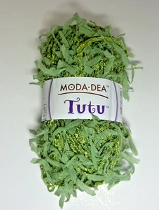 Modo Dea TUTU Yarn Nylon Cotton Acrylic Pear Green 3651 92 Yds Crochet - Picture 1 of 6