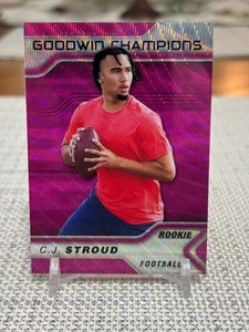 2023 Upper Deck Goodwin Champions #P29 C.J. Stroud RC (Platinum Pink Wave) - Picture 1 of 2